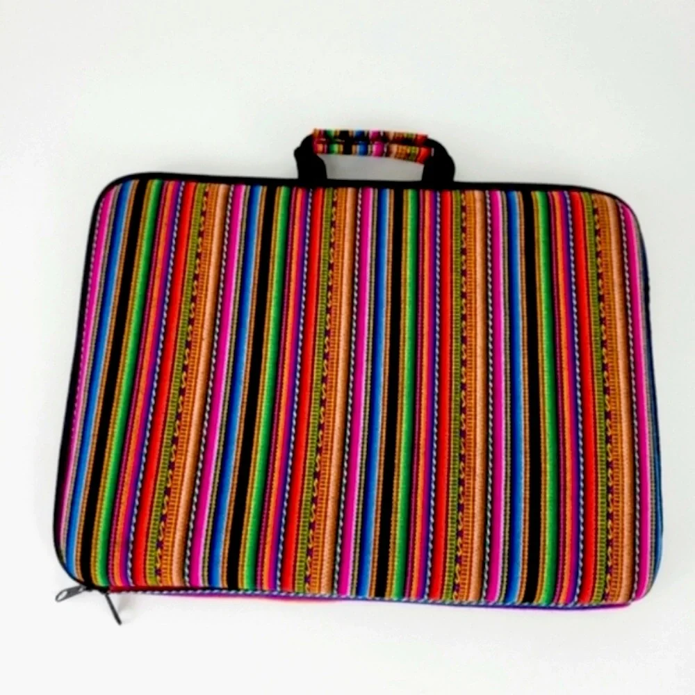 PERUVIAN Colorful Laptop Case Bag NWOT